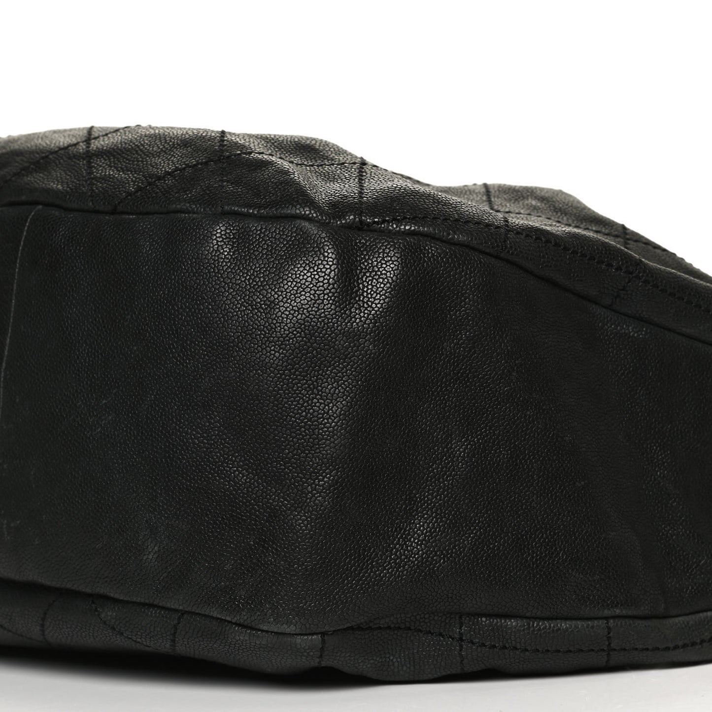 Caviar Stitched Large Outdoor Hobo Black