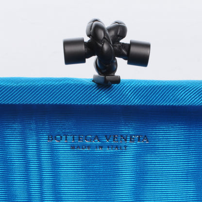 Bottega Veneta Silk Moire Knot Clutch Turquoise 6 of 8