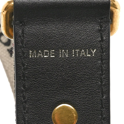 Christian Dior Canvas Embroidered Shoulder Strap Black 3 of 4