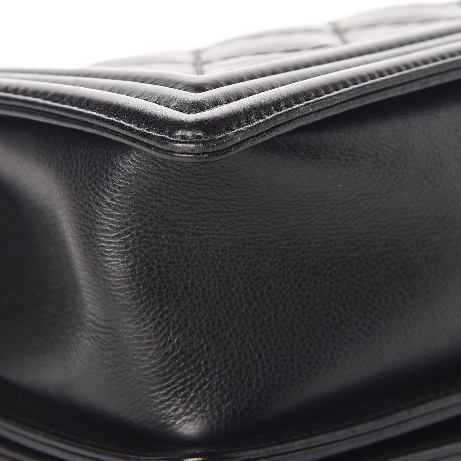 Chanel Calfskin Double Stitch Medium Boy Flap Black 14 of 14