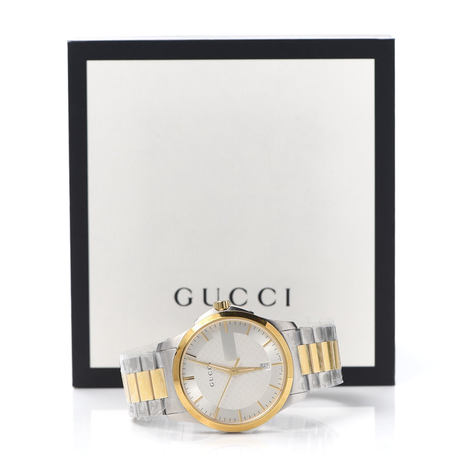 Gucci Stainless Steel 38mm G-Timeless Two Tone Quartz Watch 6 of 6