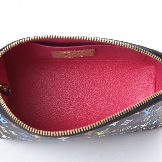 Monogram Multicolor Cosmetic Pouch Black Grenade