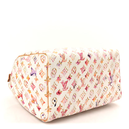 Louis Vuitton Watercolor Aquarelle Speedy 35 White 4 of 9