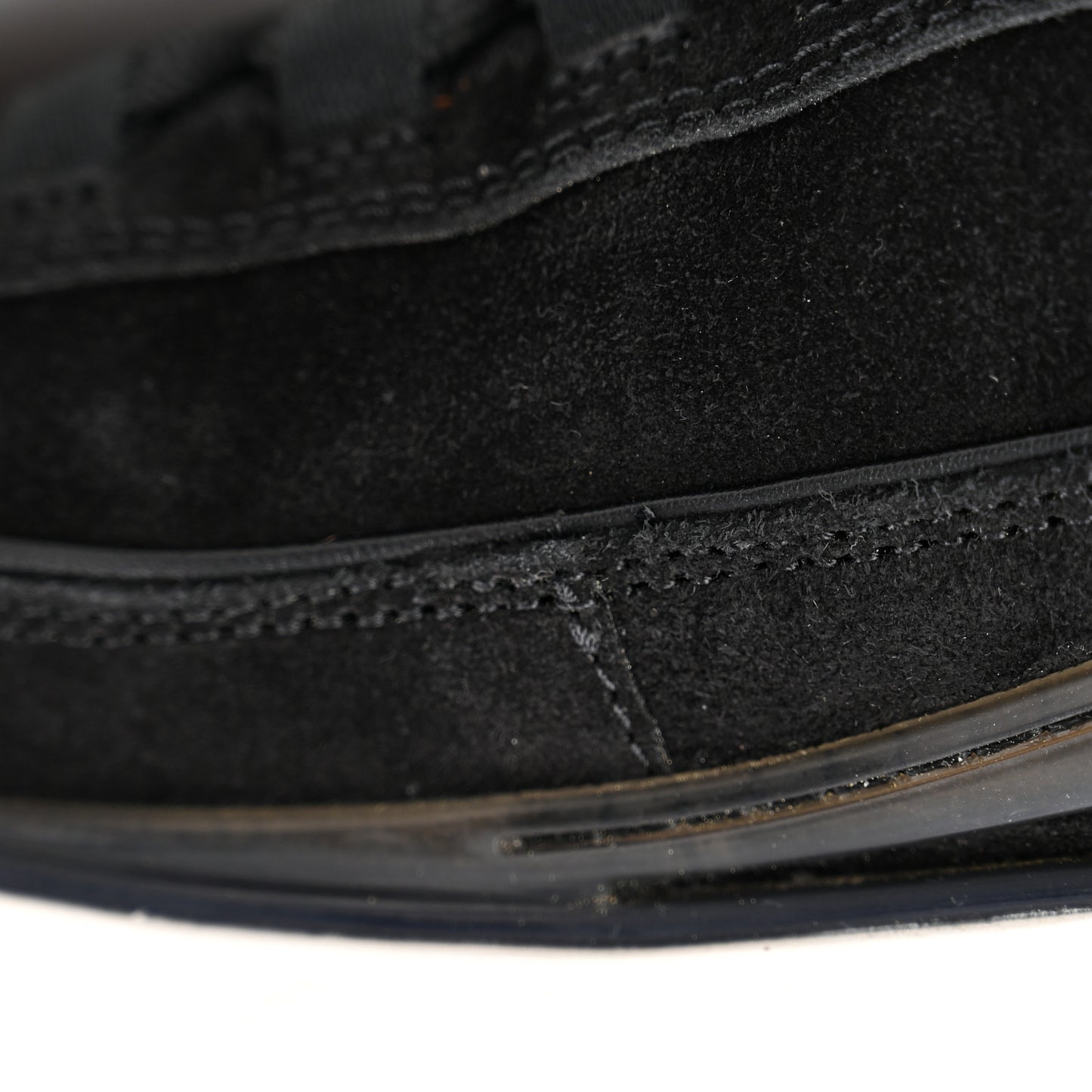 Suede Calfskin Nylon Grosgrain CC Sneakers 37.5 Black