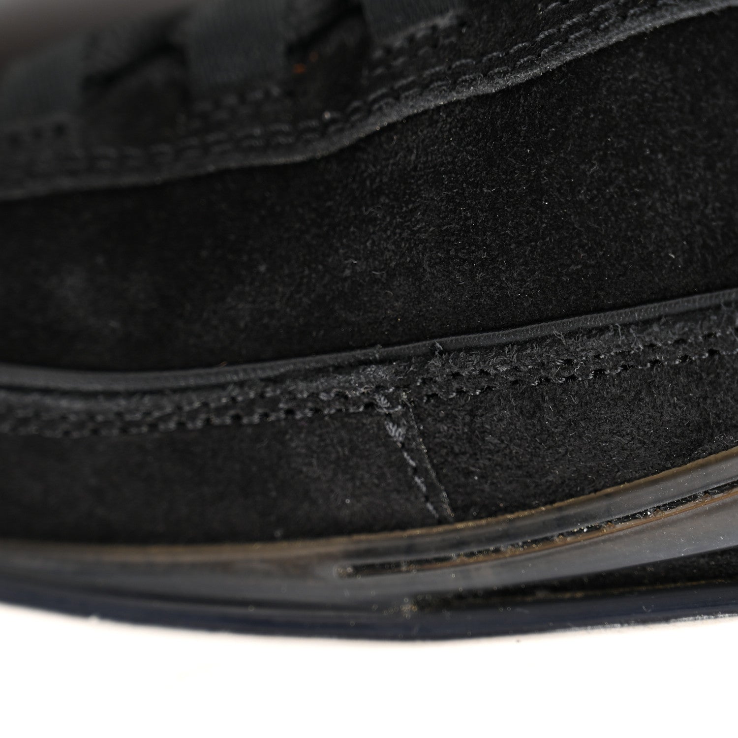 Chanel Suede Calfskin Nylon Grosgrain CC Sneakers 37.5 Black 11 of 12