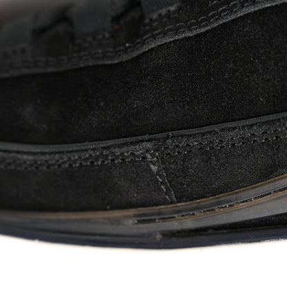 Chanel Suede Calfskin Nylon Grosgrain CC Sneakers 37.5 Black 11 of 12