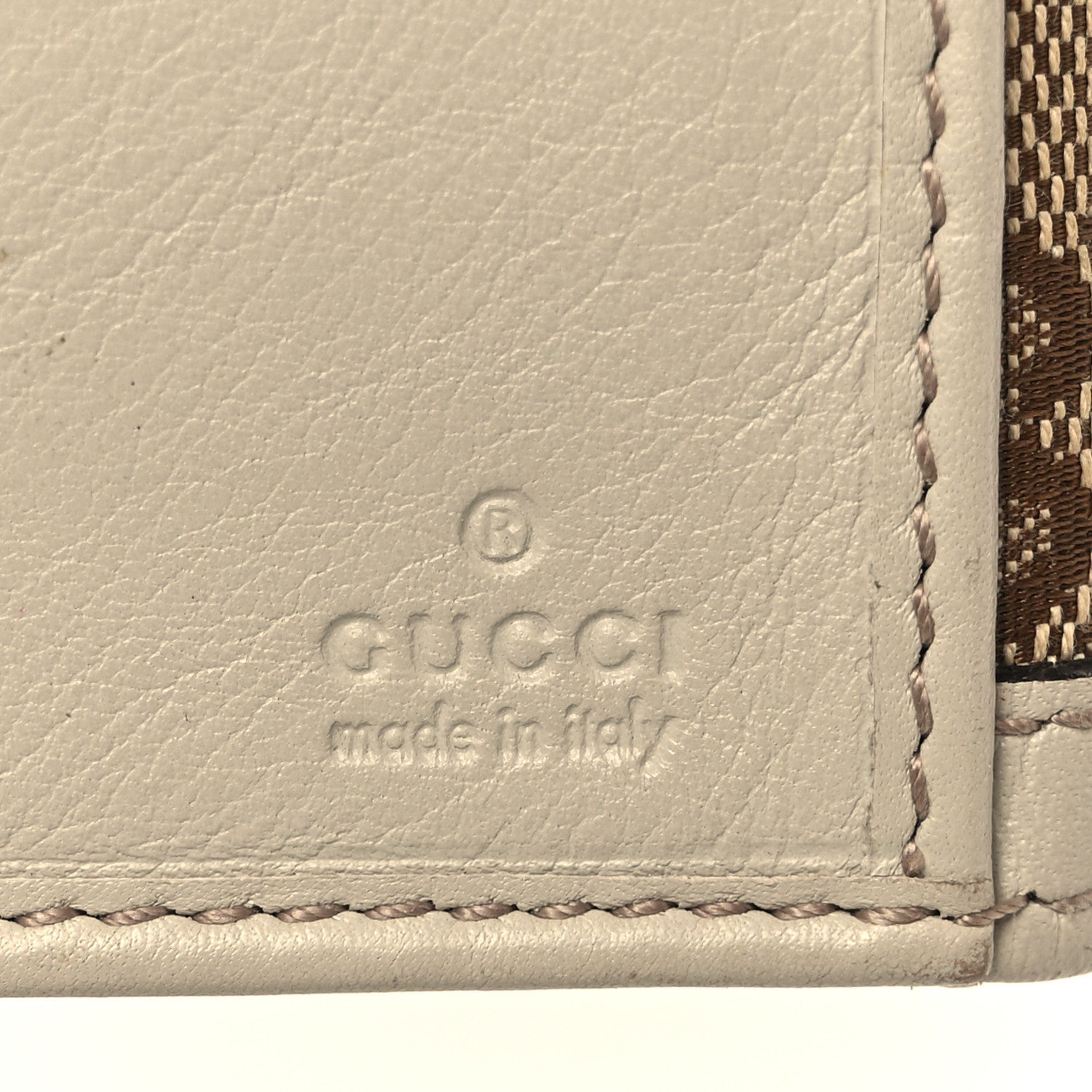 Gucci Monogram Margaux Calfskin Sukey Continental Organizer Wallet Beige Ebony Mystic White 7 of 14