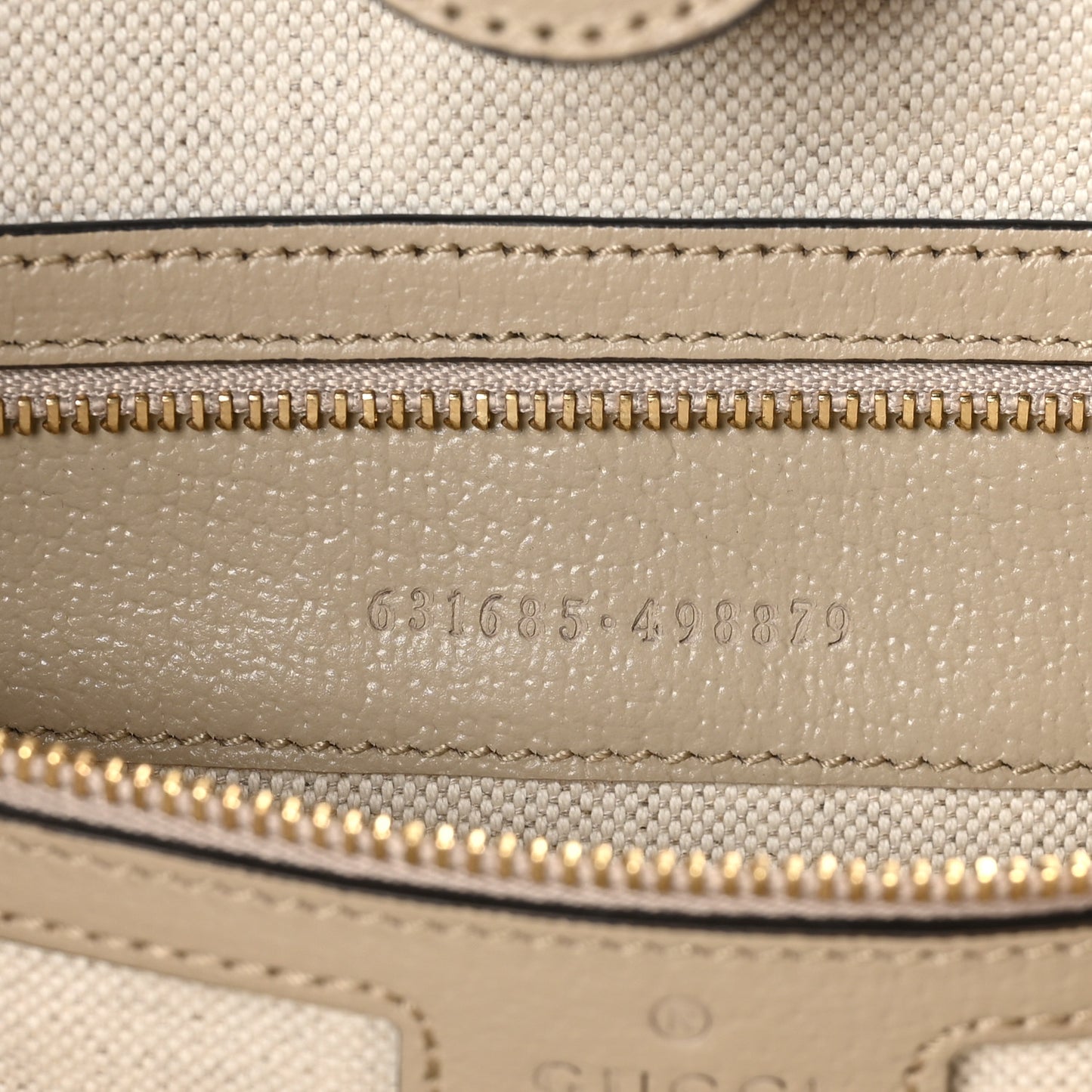 GG Supreme Monogram Textured Dollar Calfskin Web Medium Ophidia Shopping Tote Beige Mystic White Oatmeal