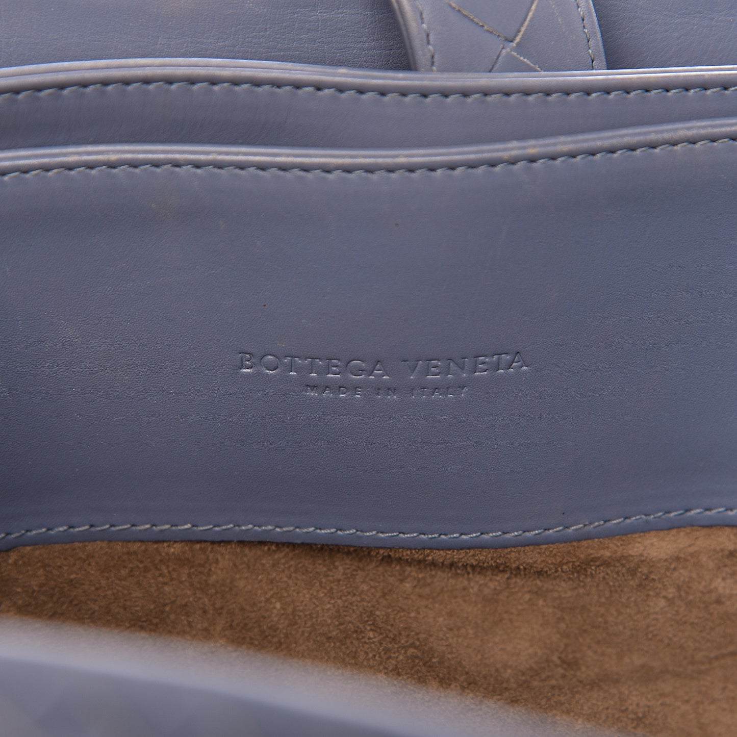 Nappa Intrecciato Medium Roma Tote Baltic Blue