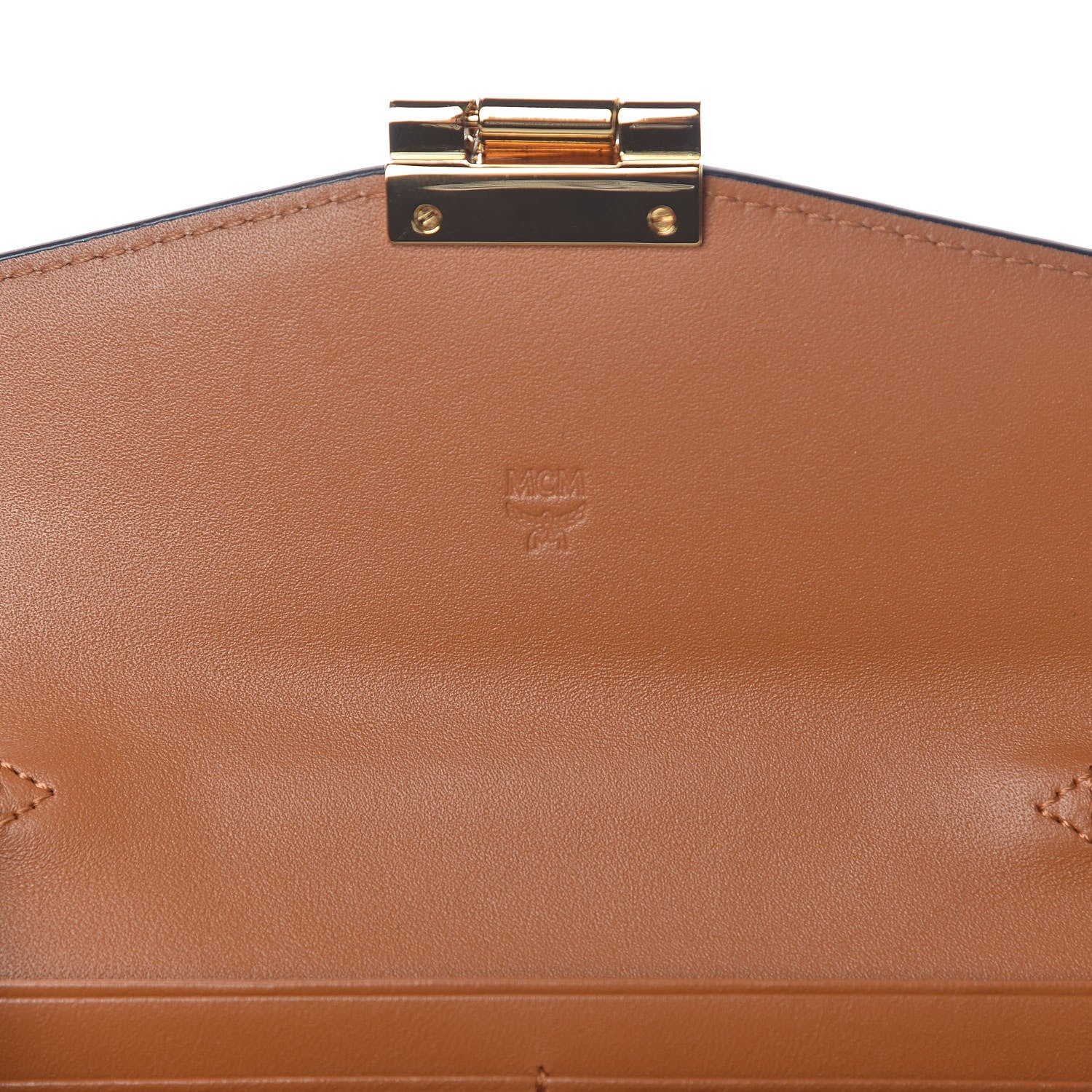 MCM Visetos Large Patricia Wallet On Chain Cognac 6 of 10