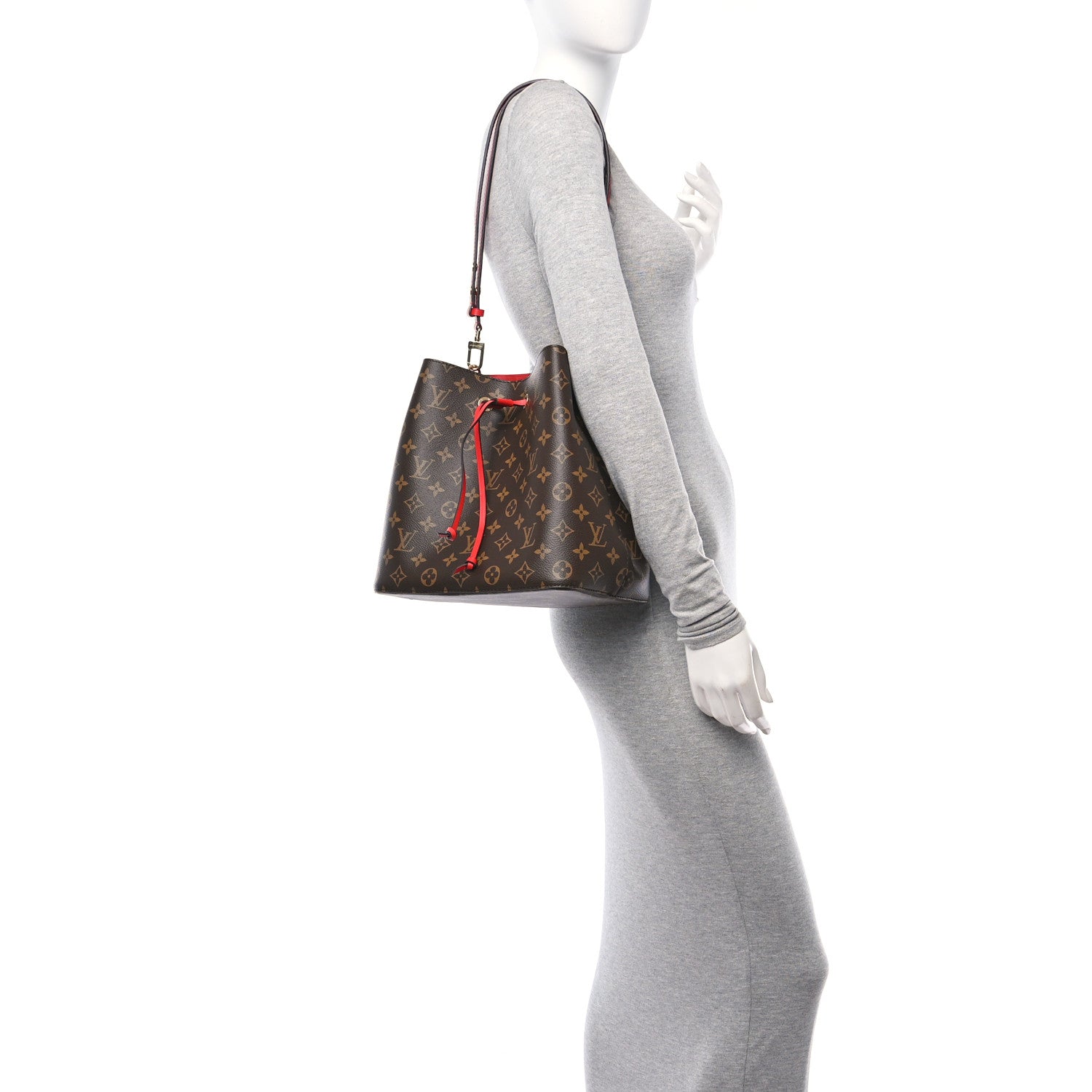 Louis Vuitton Monogram Neonoe MM Coquelicot 2 of 13