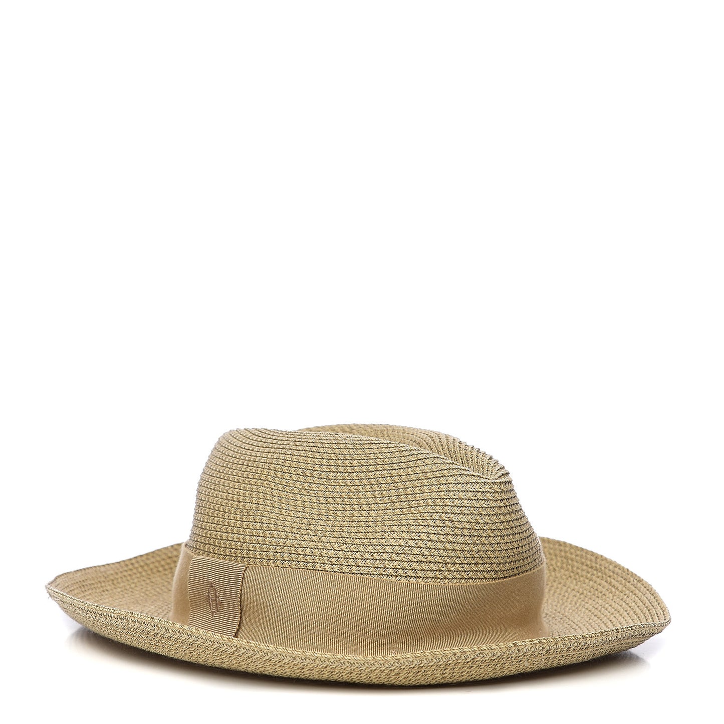 Straw Grosgrain Hat 58