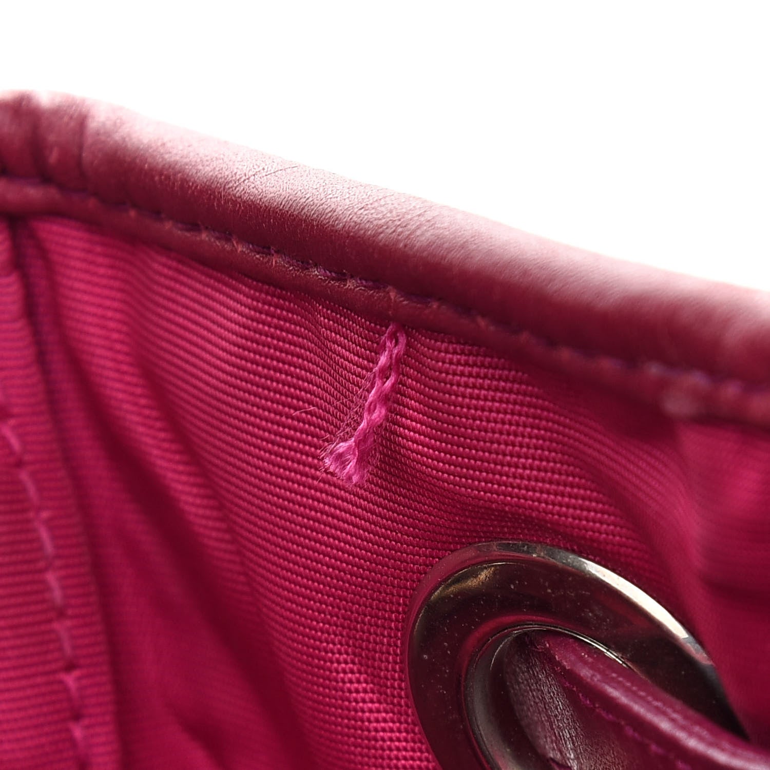 Christian Dior Coated Canvas Cannage Medium Panarea Tote Raspberry 9 of 11