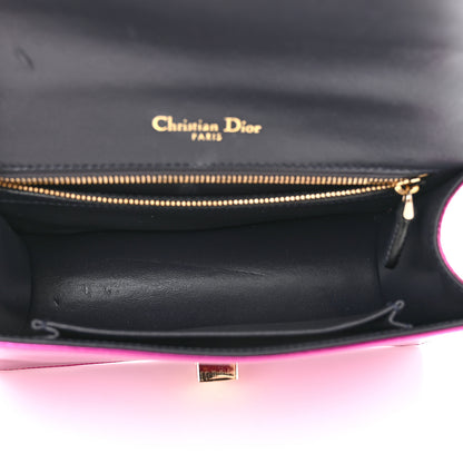 Christian Dior Metallic Patent Micro-Cannage Small Diorama Flap Bag Fuchsia 4 of 12