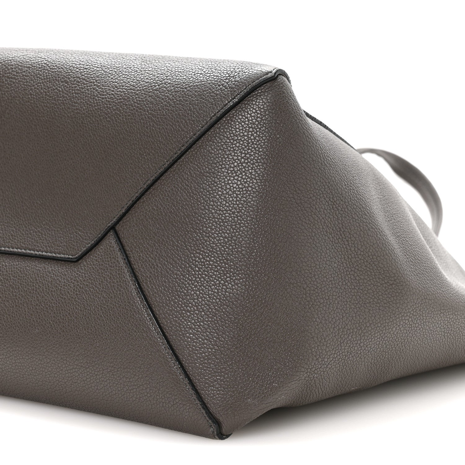 Celine Soft Grained Calfskin Medium Belt Cabas Phantom Grey