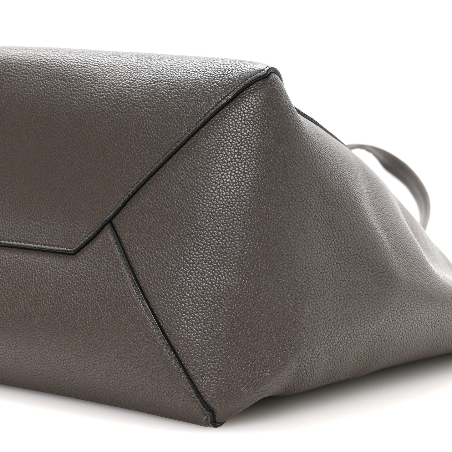 Soft Grained Calfskin Medium Belt Cabas Phantom  Grey