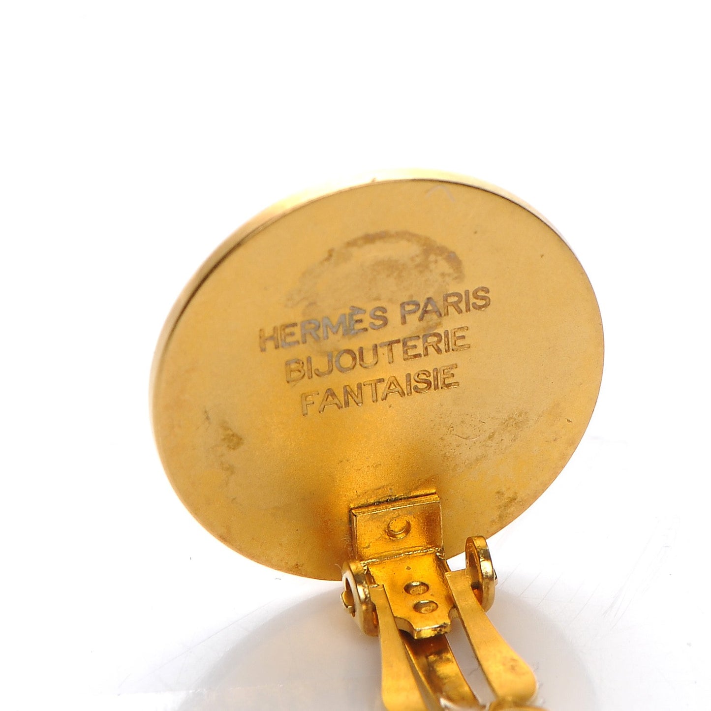 Clou De Selle Clip On Earrings Gold