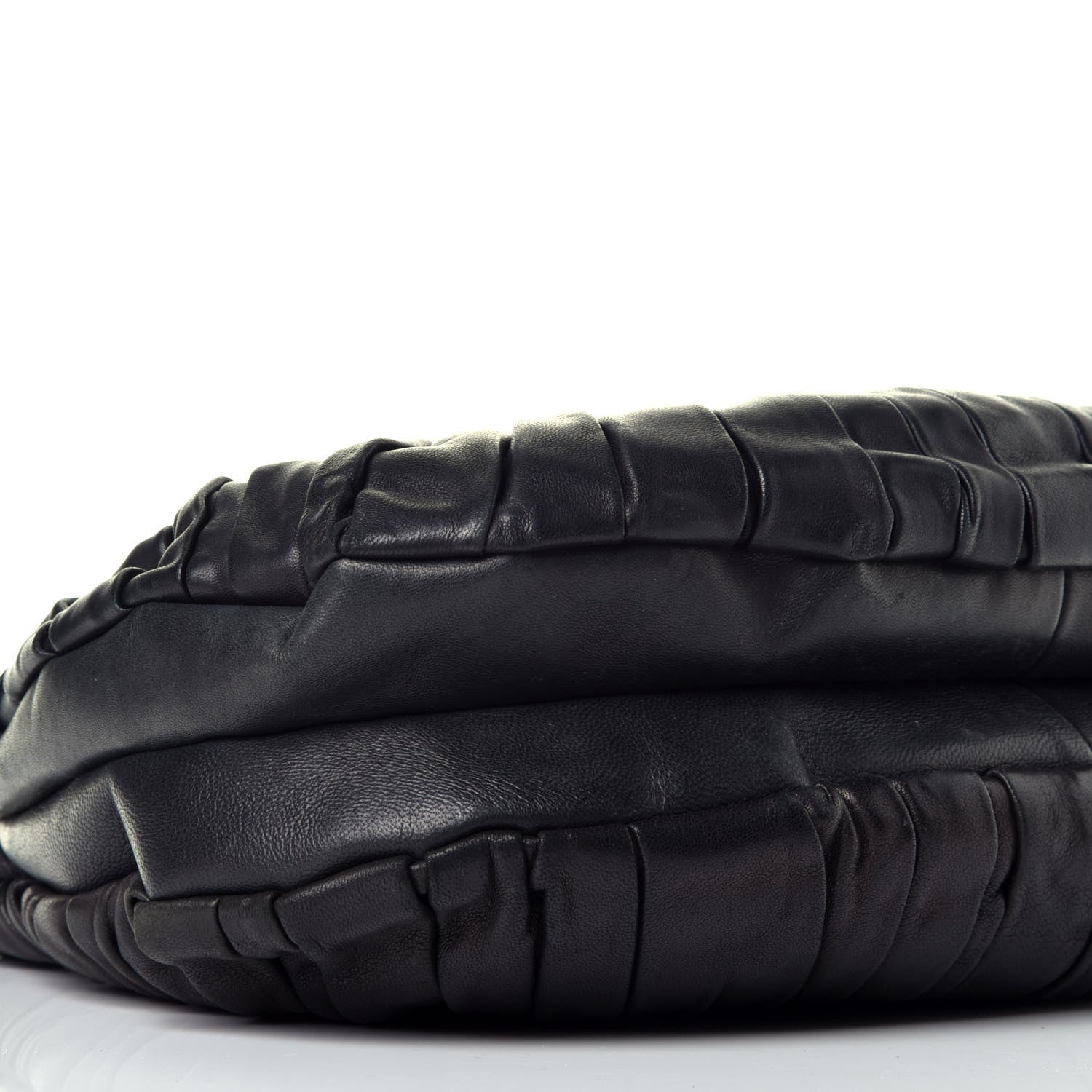 Christian Dior Lambskin Plisse Pleated Shoulder Bag Black 8 of 9