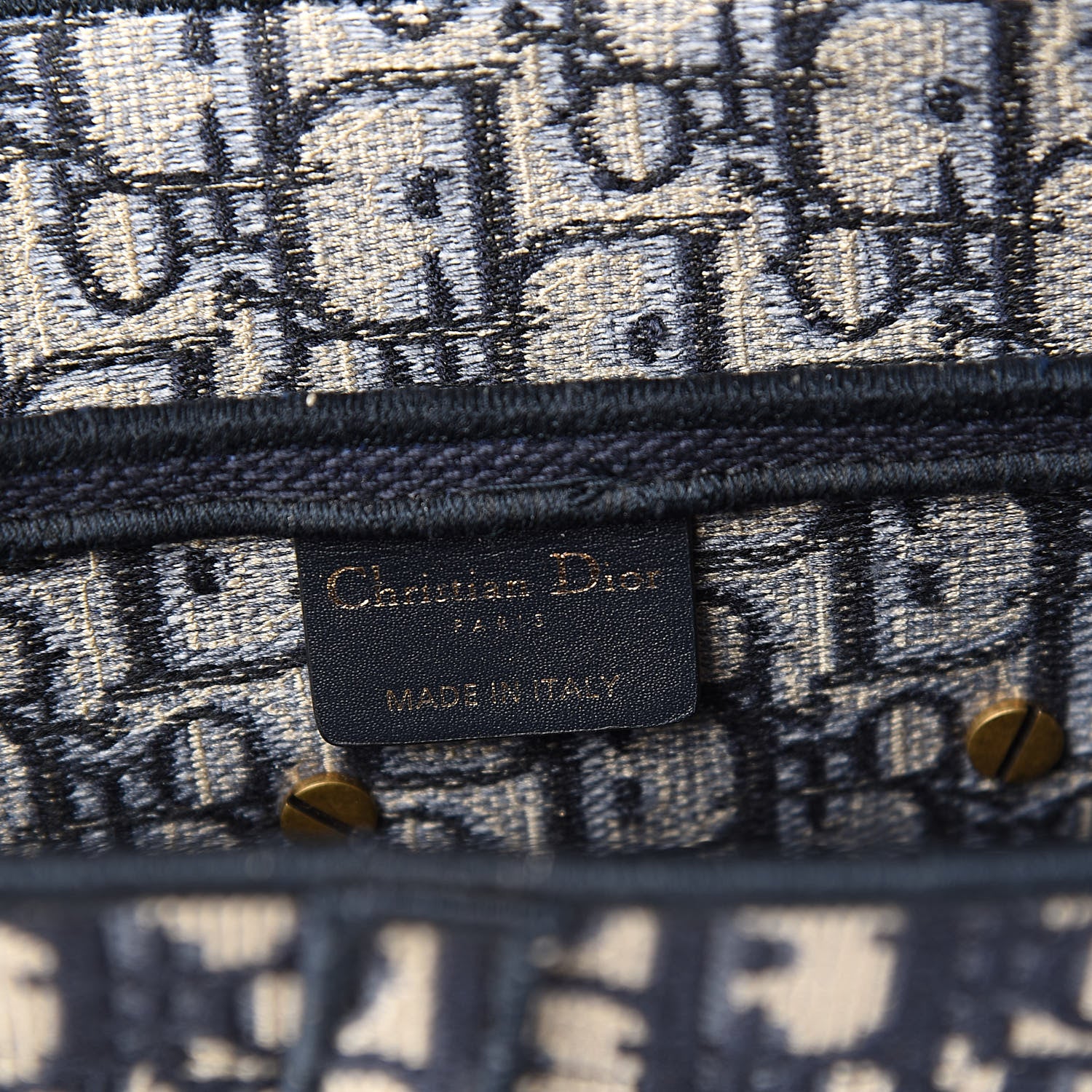 Christian Dior Oblique Saddle Bag Blue 6 of 10