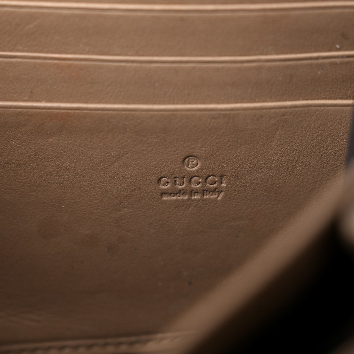 GG Supreme Monogram Mini Dionysus Chain Wallet Beige Taupe