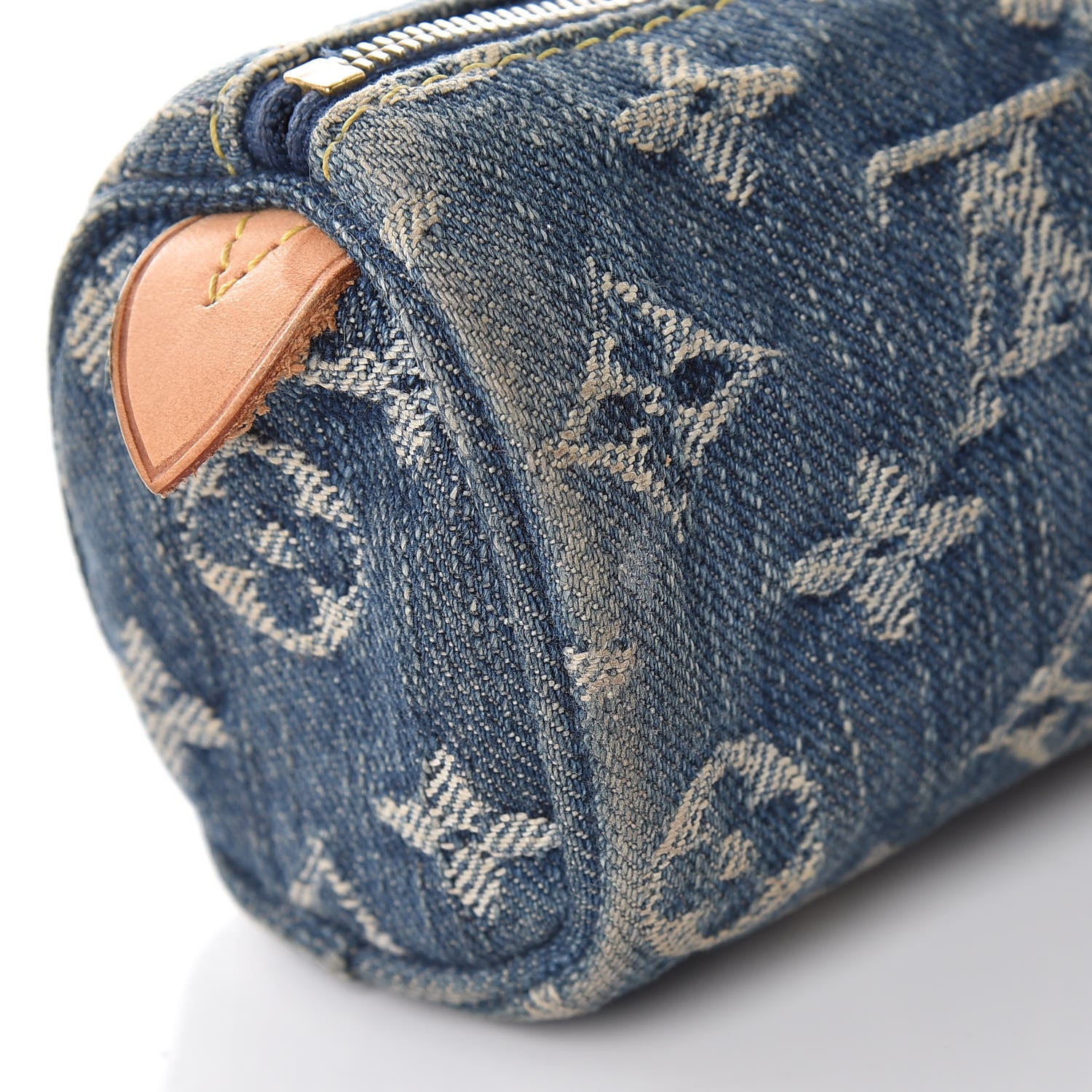 Louis Vuitton Denim Speedy GM Pochette Case 10 of 12