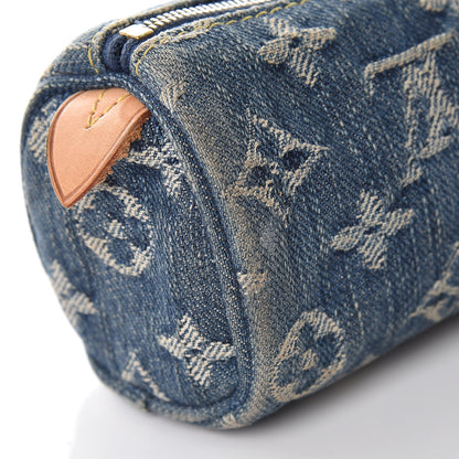 Louis Vuitton Denim Speedy GM Pochette Case 10 of 12