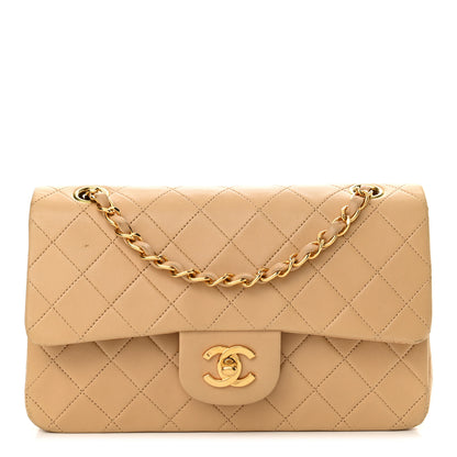 Chanel Lambskin Quilted Small Double Flap Beige 1 of 16