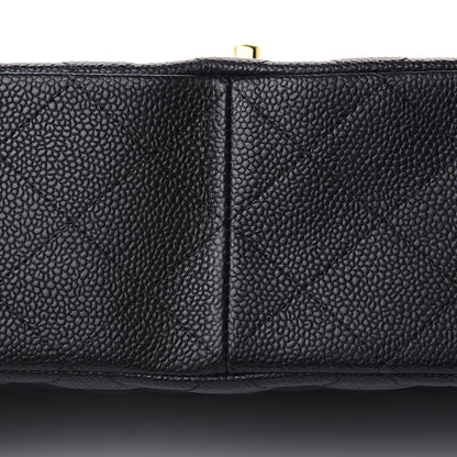 Chanel Caviar Quilted Jumbo Double Flap Black 9 of 11
