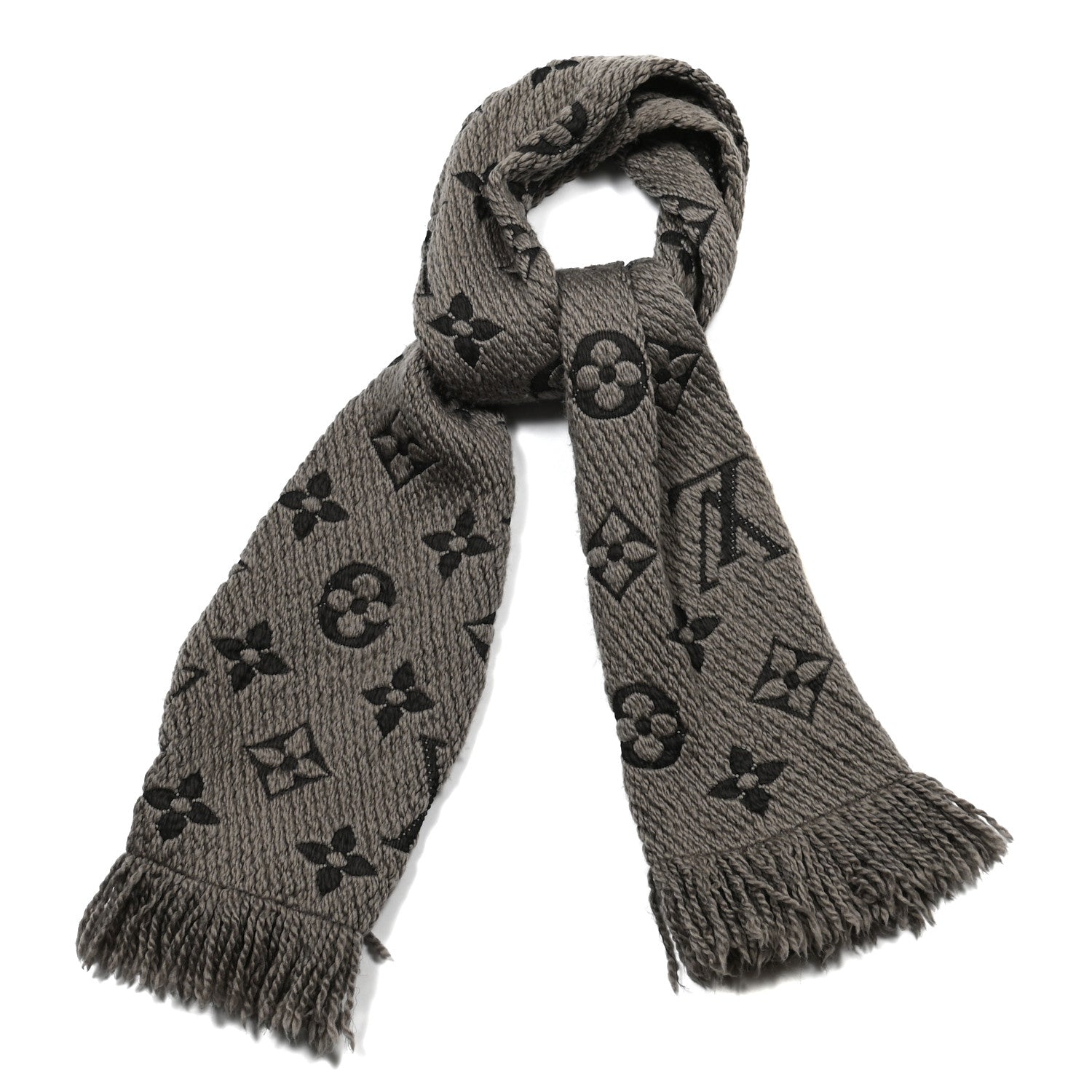 Louis Vuitton Wool Silk Logomania Scarf Verone 1 of 4