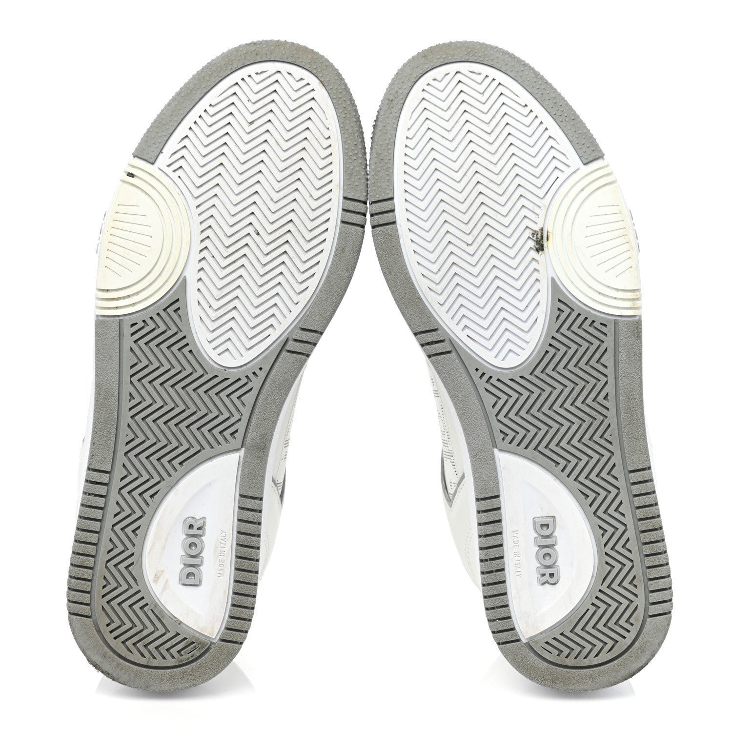 Christian Dior Smooth Calfskin Oblique Galaxy Perforated Mens B27 Low Top Sneakers 39 White Grey 6 of 13