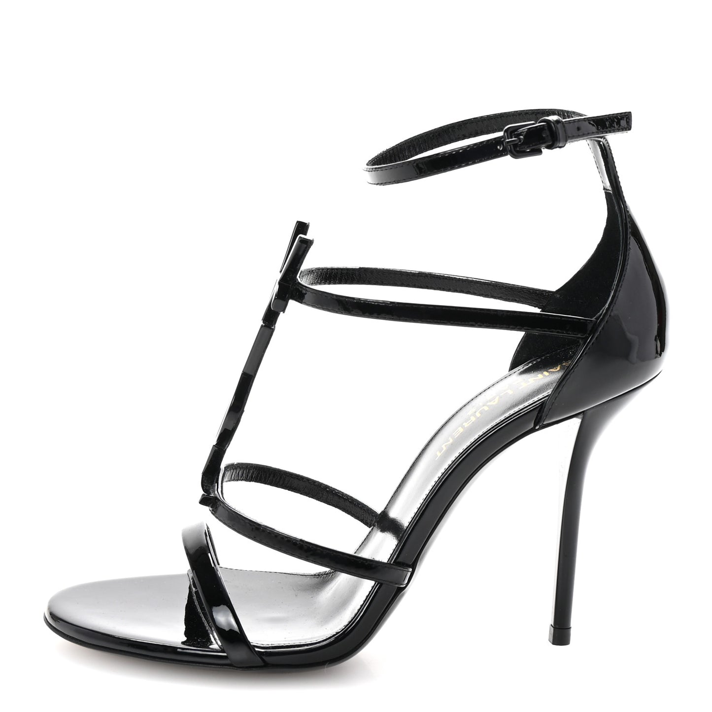 Patent Cassandra 100 Ankle Strap Sandals 35.5 Black
