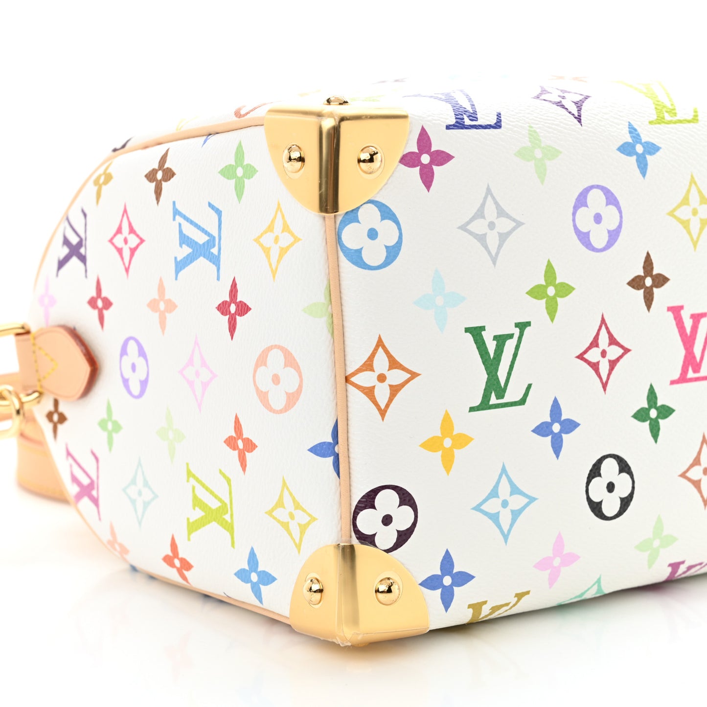 LV X TM Monogram Multicolor Speedy Bandouliere 25 White