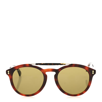 Gucci Round Avana Sunglasses GG0124SA Tortoise 2 of 7