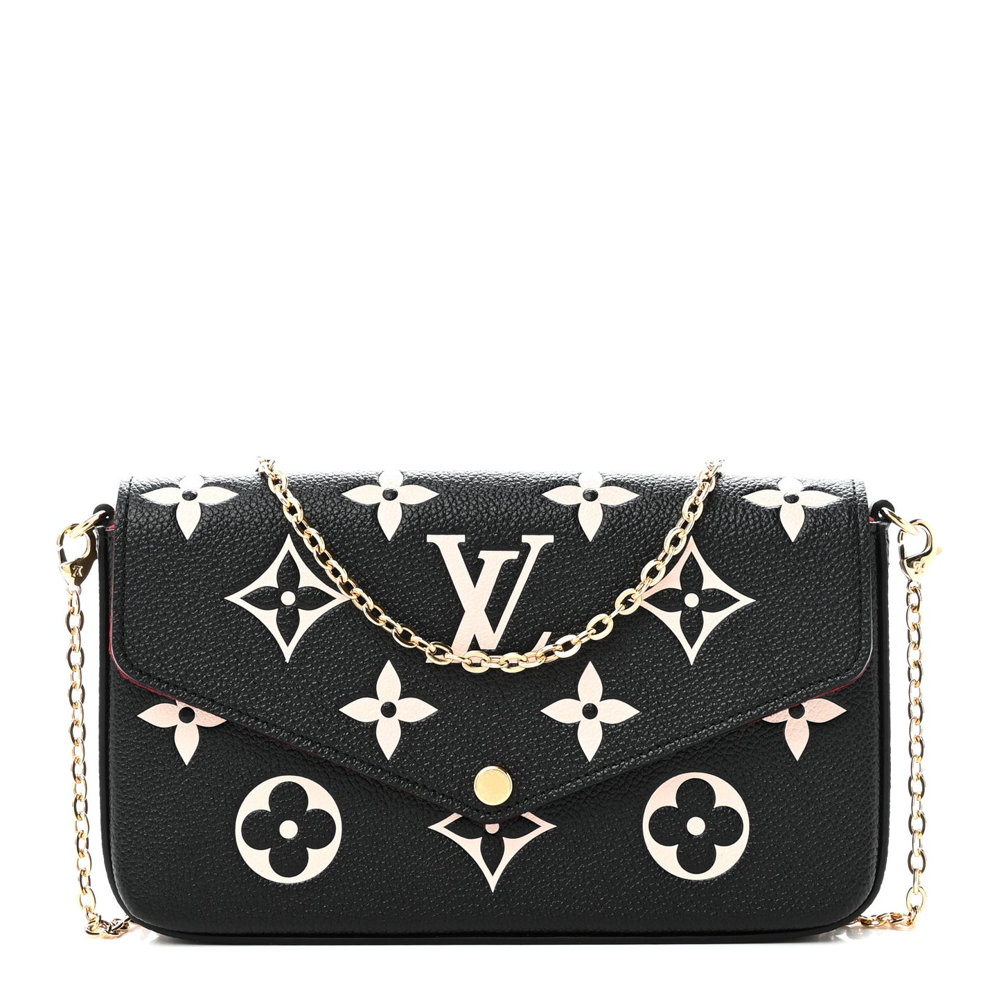 Empreinte Monogram Giant Felicie Pochette Black Beige