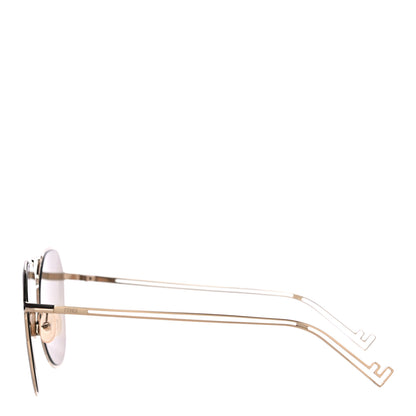 Fendi Metal Aviator Sunglasses FFM0071/S Gold 2 of 7