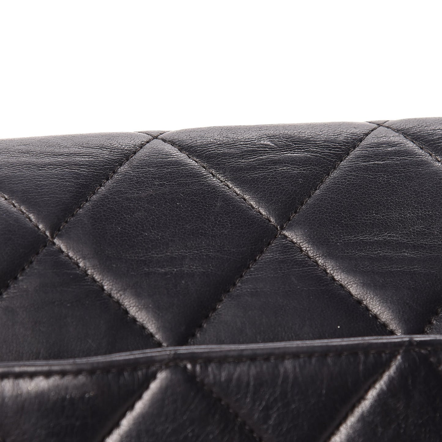Lambskin Quilted Shoulder Bag Black