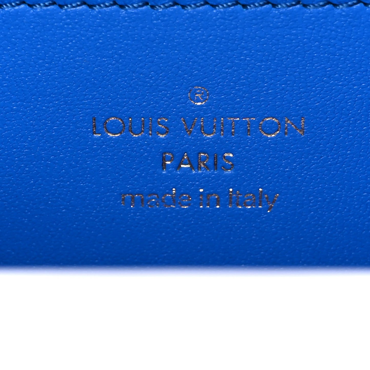 Lambskin Embossed Monogram Vuittamins Pochette Coussin Blue Red