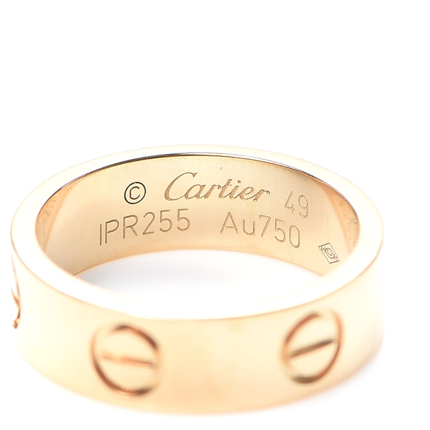 18K Yellow Gold 5.5mm LOVE Ring 49 4.75