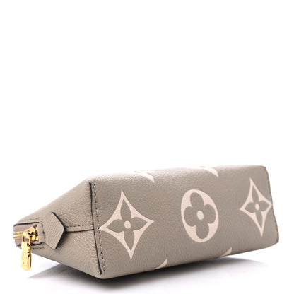 Louis Vuitton Empreinte Monogram Giant Cosmetic Pouch PM Tourterelle Crème 4 of 8