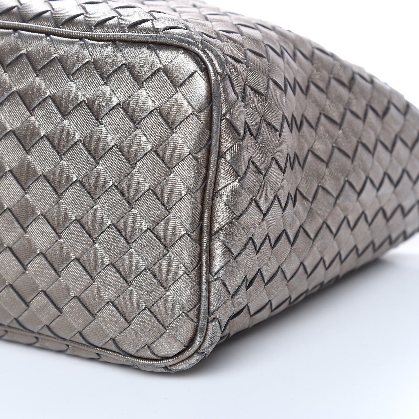 Metallic Grosgrain Intrecciato Small Shoulder Bag