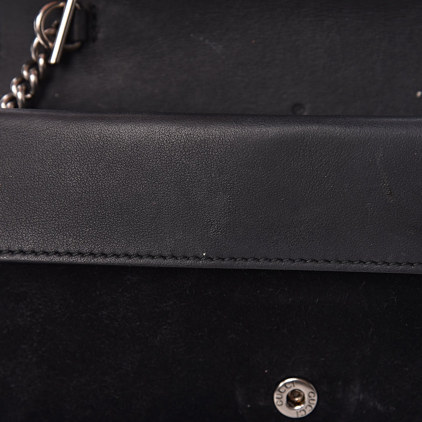 Suede Super Mini Dionysus Shoulder Bag Black