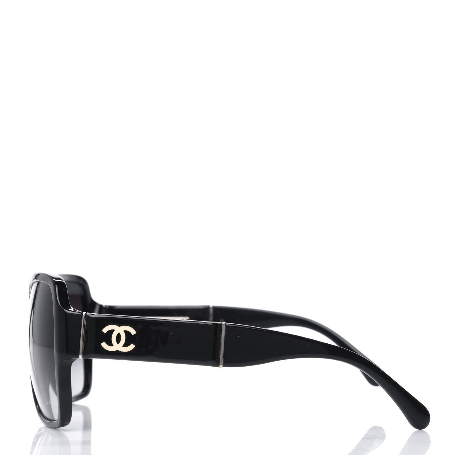 Chanel CC Sunglasses 1345 Black 3 of 4