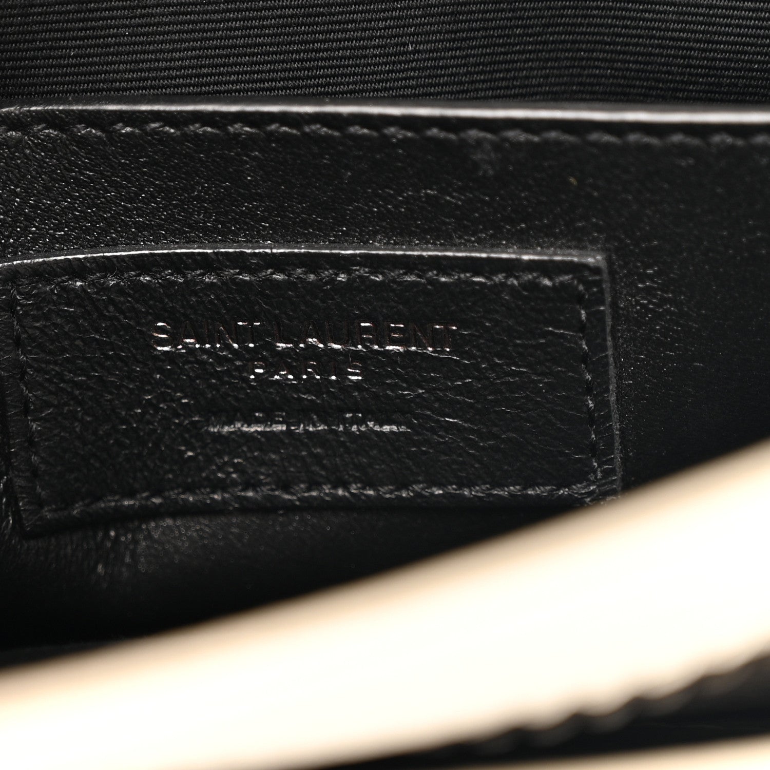 Saint Laurent Crinkled Calfskin Matelasse Monogram Baby Niki Chain Satchel Crema Soft 6 of 13