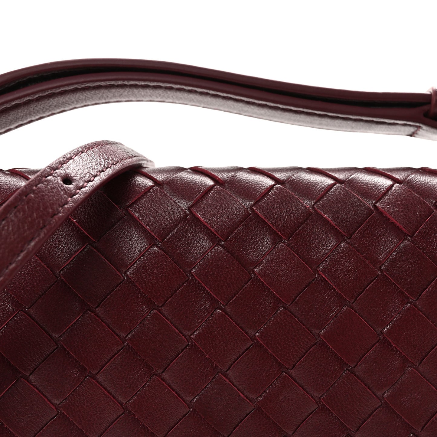 Nappa Intrecciato Knot Lock Top Handle Crossbody Bag Barolo Barolo