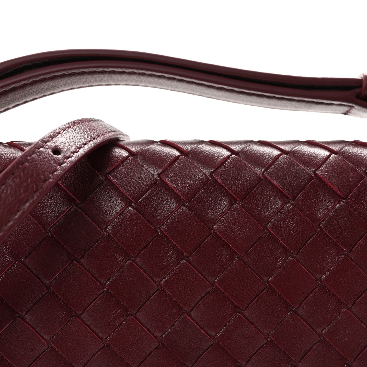 Bottega Veneta Nappa Intrecciato Knot Lock Top Handle Crossbody Bag Barolo Barolo 7 of 9