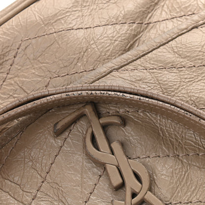 Saint Laurent Crinkled Calfskin Matelasse Monogram Medium Niki Chain Satchel Light Taupe 11 of 11