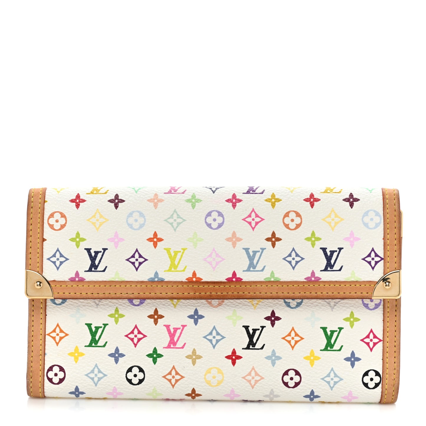 Monogram Multicolor Porte Tresor International Wallet White