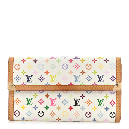 Louis Vuitton Monogram Multicolor Porte Tresor International Wallet White 1 of 19