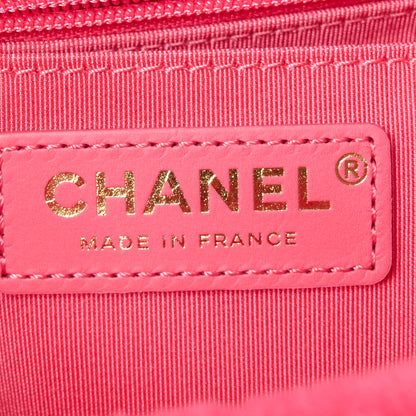 Chanel Shearling Quilted Bucket Bag Fuchsia 7 of 12