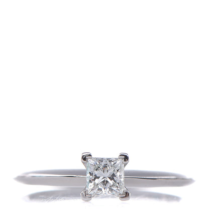 Tiffany Platinum .34 Carat Princess Cut Diamond Engagement Ring 50.6 5.5 1 of 7